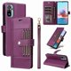 thumbnail image 1 of FOXDOCK Funda tipo Cartera para Xiaomi Redmi Note 10 4G – Cubierta de Cuero PU con Múltiples Ranuras, Bolsillo para Efectivo y Correa de Muñeca, 1 of 6