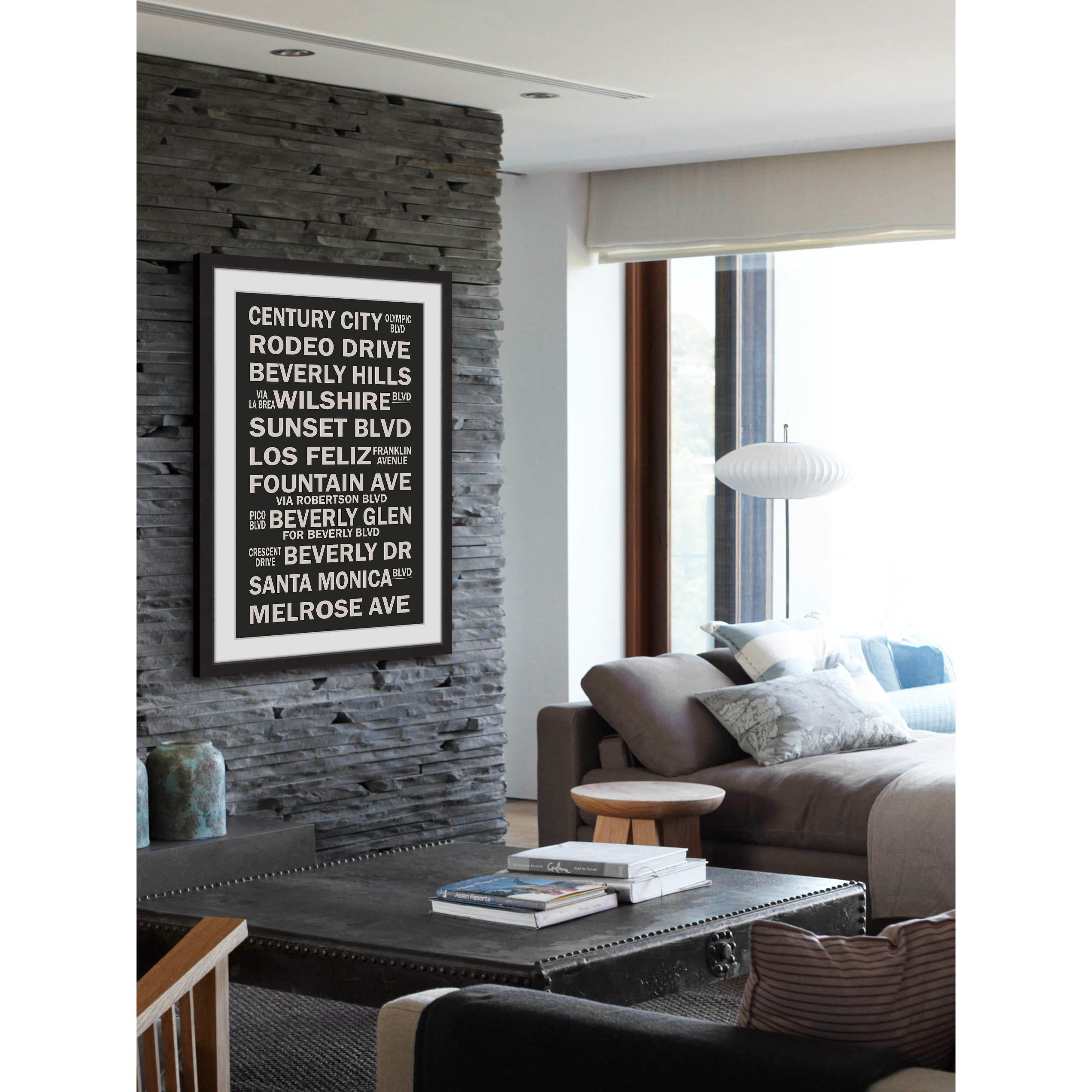 "Famous California" Framed Painting Art Print