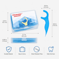 thumbnail image 2 of Cleanstar 150 Count Dental Floss Picks, Shred-Resistant Ultra Fine High Polymer Flossers with 6 Travel Cases for Daily Oral Care, 2 of 7