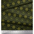 thumbnail image 2 of Soimoi Black Rayon Fabric Artistic Floral Printed Fabric 1 Yard 42 Inch Wide, 2 of 3