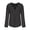 Black, variant on LEAVINGSUO Womens Plus Size $5 Womens Ladies Long Sleeve Shirt Casual Loose Solid Color Blouse