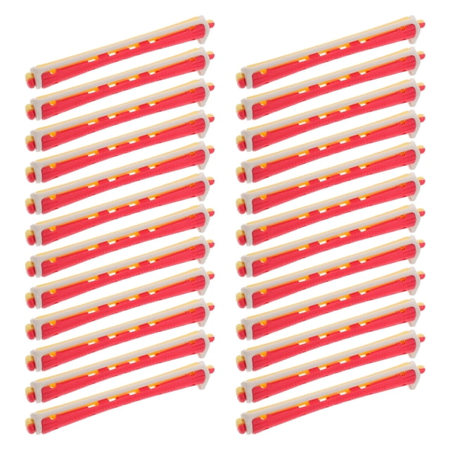 FESTFENDS 24Pcs Versatile Hair Perm Rods Set Plastic Hollow Design for Natural Waves and Cute Curls