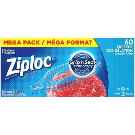 Ziploc - Bolsas de aperitivos con textura EasyGuide, pequeñas bolsas de