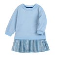 thumbnail image 7 of Mitankcoo Girls Sweatshirt Dress Long Sleeve Crew Neck Tunic Dresses with Pleated Skirt Hem for Fall Casual Daily 1-10Y, 7 of 7