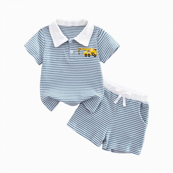 Boys 2-Piece Outfits 6-12 Months 12-24 Months 2t 3t 4t 5t 6t 7t Children Children'S Short Sleeve Set Cotton Summer New Boys Clothing Sets,Boys Cotton Summer Set 12-18 Months