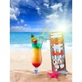 thumbnail image 3 of Popote con paraguas decorativo popote flexible PP 5 x 24 cm 50 piezas para cócteles fiestas playeras y luau, 3 of 8