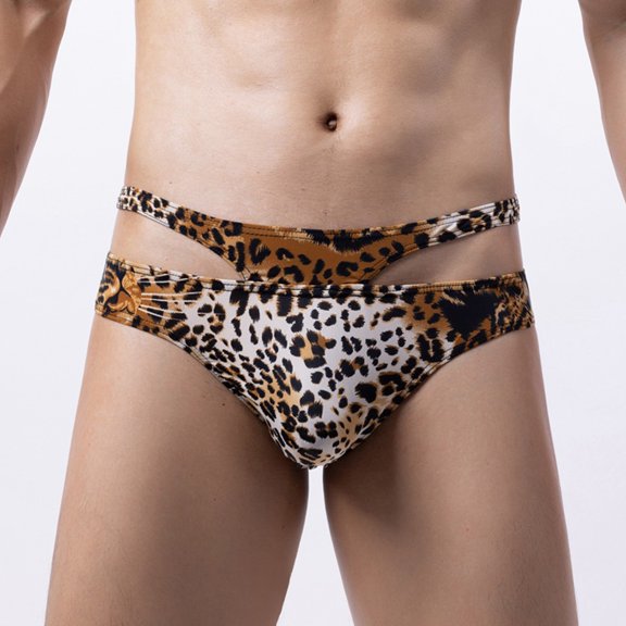 Mens Shorts Loose Fit Underwear Breathable Comfort Sleep Pajama Bottom, L, Gold