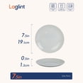 thumbnail image 3 of LaGlint 7.5 inch Salad Appetizer Plate Set of 6, Lightweight Opal Glass Round Gray Plates for Dessert Kitchen, Dishwasher and Microwave Safe, 3 of 8