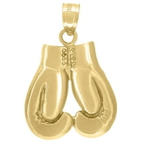 10kt Real Yellow Gold Unisex Boxing Glove Sports Charm Pendant