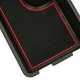 thumbnail image 4 of Center Console Organizer ABS Matte Finish Armrest Storage Box Replacement for Raize 2019+(Red Pad Edge ), 4 of 8