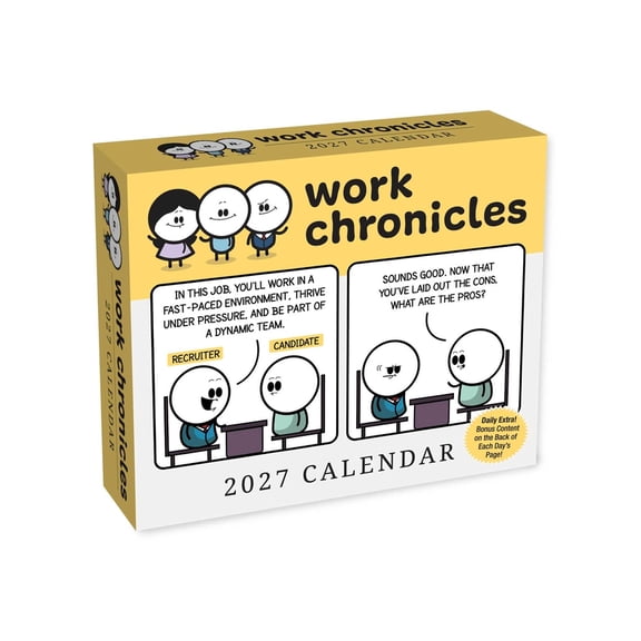Work Chronicles 2027 Day-To-Day Calendar, (Paperback)