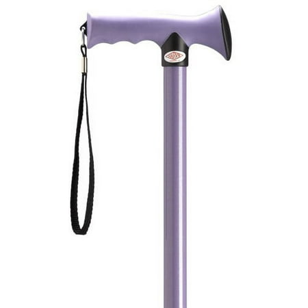 Walking Cane Aluminum Ergonomic Rubber Grip Handle Adjustable Cane Purple