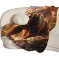 thumbnail image 6 of Bear Blanket Animal Throw Blanket Bear Gifts and Decor Cabin Blanket for Girls Women Boys Men Soft Warm Cozy Fleece Blanket for Couch Sofa \u200bBed 50"x40", 6 of 6