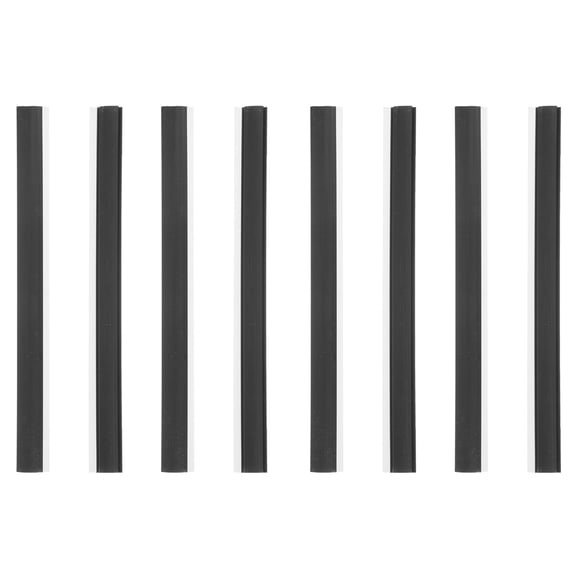 ELAYARD 8Pcs Black Rubber p for Dustpan Replacement Flexible Durable Rubber Edge for Smooth Cleaning