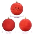 thumbnail image 2 of vidaXL Christmas Bauble Set 3 pcs Red XXL, 2 of 3