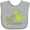 AC-Heather Grey, variant on Inktastic Little Sister Purple Girls Baby Bib