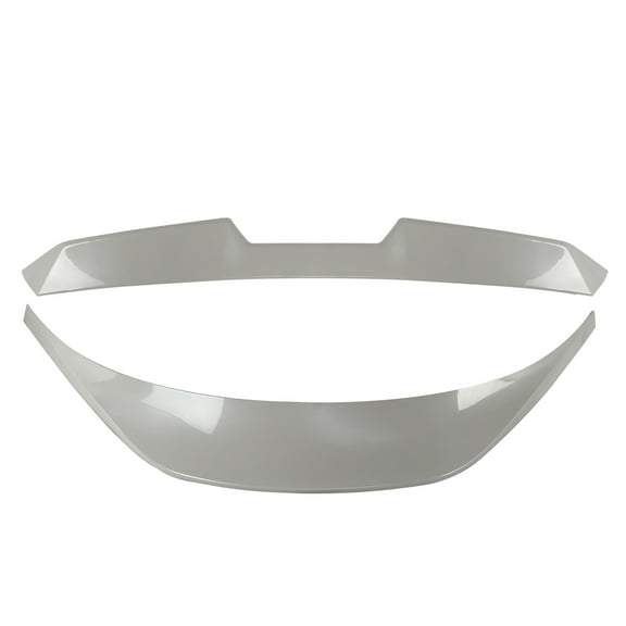 Ikon Motorsports Roof   Trunk Spoiler Compatible With 2022-2025 Subaru BRZ Toyota GR86, Painted #K1X Crystal White Pearl ABS V Style Rear Window Visor Wing   TRD Style Trunk Spoiler