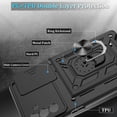 thumbnail image 5 of Galaxy A13 5G Case / A04S Case, Samsung Galaxy A13 5G Case with HD Screen Protector, Heavy Duty Shockproof Phone Cover with Magnetic Kickstand Ring for Galaxy A13 5G, Black, 5 of 8