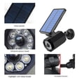 thumbnail image 4 of Bionic Spotlight LED Sensor de movimiento solar Luces de paisaje impermeables súper brillantes para patio, jardín como se ve en la TV, 4 of 5