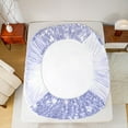 thumbnail image 5 of Homewish Purple Glitter Print Kid King Sheet Set, Bowknot Monogrammed S Bedding, 4pcs, 5 of 7