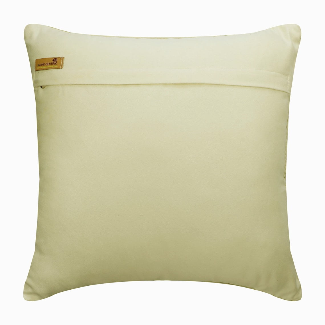 Custom Cushion Cover, Ivory 22"x22" (55x55 cm) Cushion Cover, Velvet Dotted, Beaded & Gold Foil Throw Pillow Cover&nbsp;For Sofa, Dotted Pattern Circles & Dots - Wheeling Around Ivory