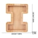 thumbnail image 3 of Hucha de madera personalizada con nombre y veintiséis letras en inglés., 3 of 5