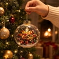 thumbnail image 5 of Christmas Ornament Ball with Mini Scene Hanging Decoration Plastic Ball for Tree Window Mantel Fireplace multicolor, 5 of 6