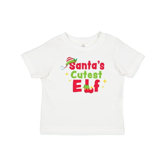 Inktastic Christmas Santa's Cutest Elf Boys or Girls Baby T-Shirt