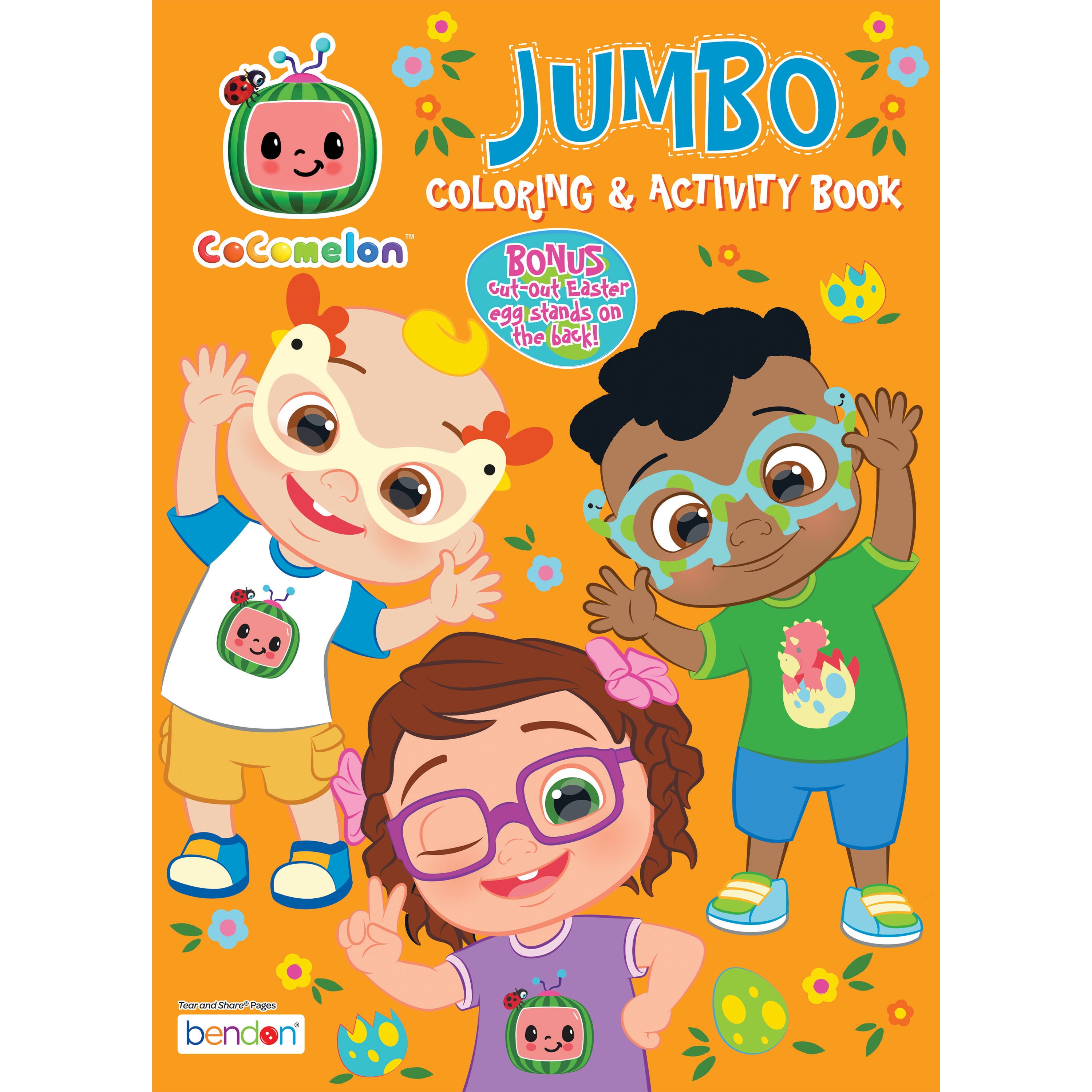 CoComelon Easter Coloring Book, Paperback, 64 Pages