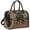 Leopard, variant on Shiny Patent Faux Leather Handbags Barrel Top Handle Satchel Bag Shoulder Bag for Women