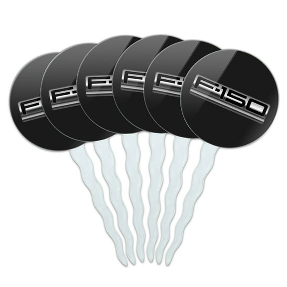 Ford Trucks F-150 Logo Cupcake Picks Toppers Decoration Set of 6