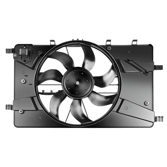 ECCPP A/C Condenser Radiator Cooling Fan Assembly Engine radiator fans Replacement fit for 2012 for Buick for Verano 2011-2016 for Chevrolet for Cruze 1.4L 1.8L 2.0L