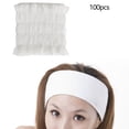 thumbnail image 4 of 100 Piezas De Aro De Pelo No Tejido Para El Cuidado De La Piel, Ba?o, Ducha, Lavado De Cara Sunnimix Lazo de pelo no tejido, 4 of 6