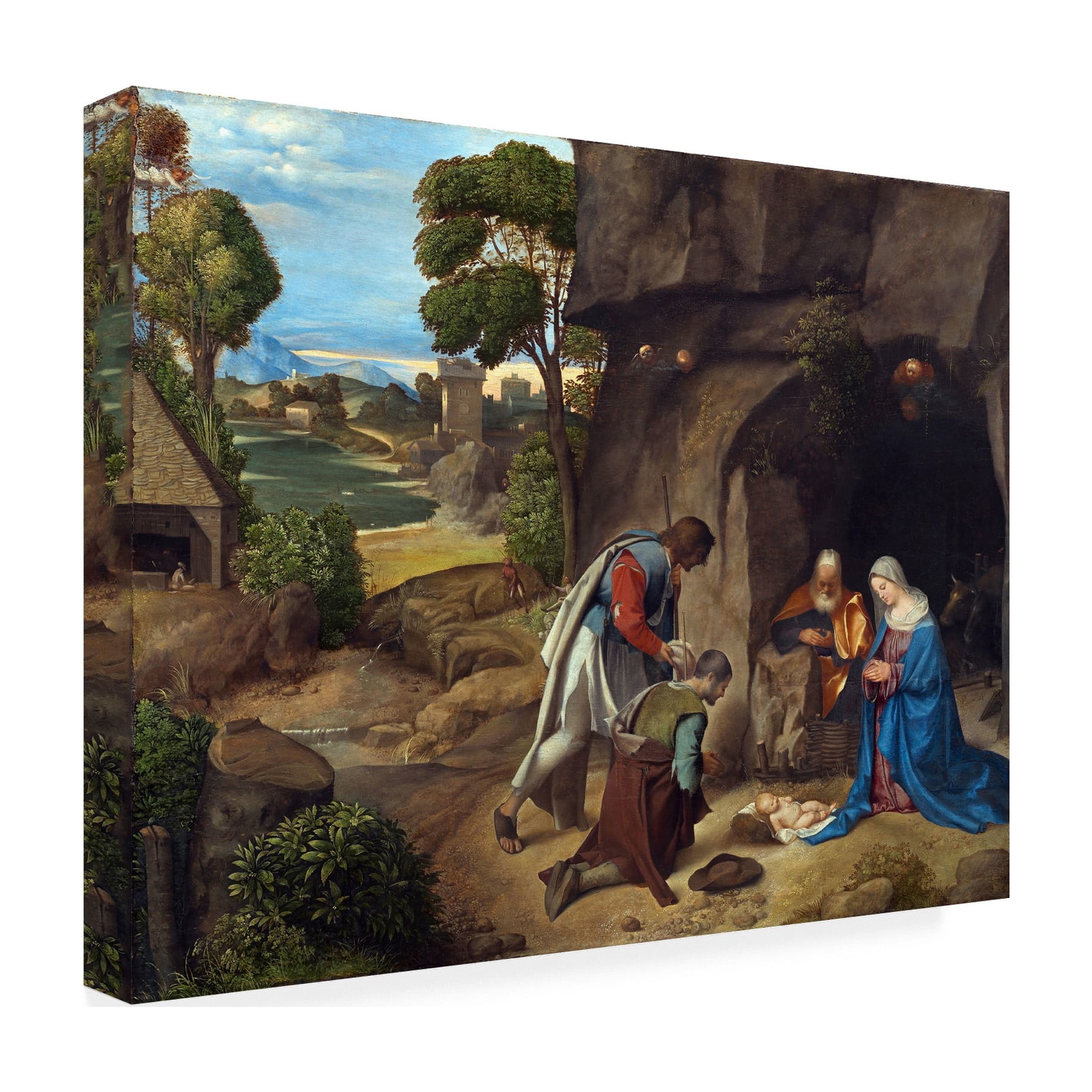 Giorgione 'The Adoration Of The Shepherds' Canvas Art