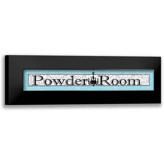 Wolk, Lisa 14x6 Black Modern Framed Museum Art Print Titled - Powder Room II