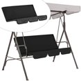 thumbnail image 4 of Garden Swing Seat Cover Patio Patio Swing Cushion Protection Bench Covers Black, 4 of 8