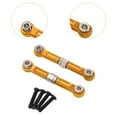 thumbnail image 6 of 2pcs RC Car Steering Linkage Aluminum Alloy Adjustable Tie Rods for 1 14 Scale Model Cars and Trucks, 6 of 9