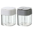 thumbnail image 4 of Lssam Spice Containers 4-in-1 Transparent Salt and Pepper Shakers with Filter for Lumps, Portable Travel Spice Kit for Camping, BBQ, Cooking and Home Kitchen Use, 4 of 9