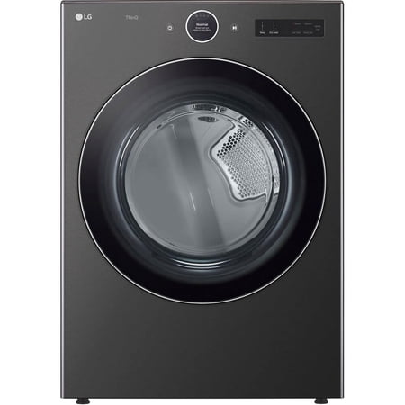 LG DLGX6701B 7.4 Cu. Ft. Black Stainless Front Load Stackable Smart Gas Dryer