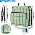 thumbnail image 2 of FORMRS Zipper Binder with Shoulder Strap 2-inch Ring 500 Sheet Capacity File Bag, Green Blossom Mosaic, 2 of 5