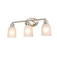 thumbnail image 4 of 2803-BN Millennium Lighting Amberle - 3 Light Bath Vanity-10 Inch Tall and 22 Inch Wide, 4 of 5