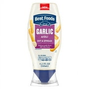 Best Foods Garlic Dip & Spread Aioli Made With 100% Certified Vegan Ingredients, 11.5 oz