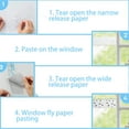 thumbnail image 5 of 10 Pack Window Fly Catcher Strips - Clear Fruit Fly Traps for Indoor Use, Non-Toxic Sticky Insect Catchers for House Windows and Kitchens, 5 of 5