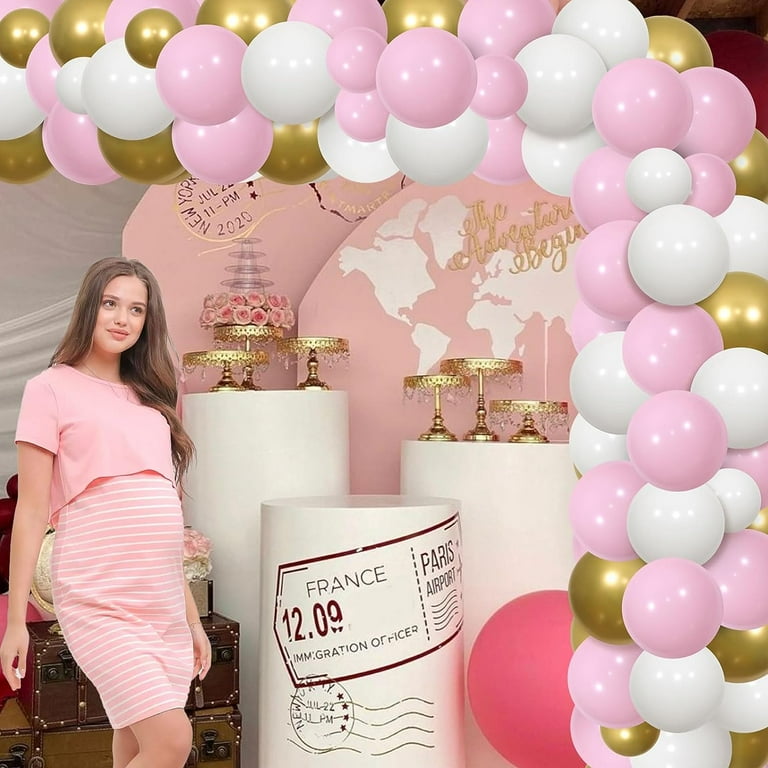 Adventure Awaits Baby Shower Decorations Girl Pink Travel Themed
