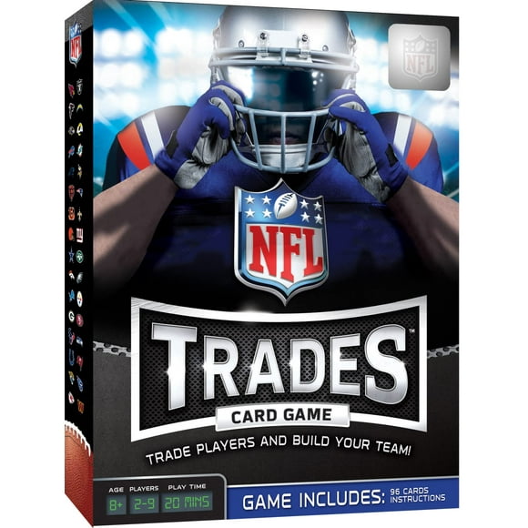 Juego de cartas MasterPieces NFL Trade$ con licencia oficial