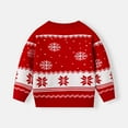 thumbnail image 5 of Gubotare Christmas Sweater Kids Girls Sweaters Casual Kids Pullover Sweater Crew Neck Long Sleeve Knit Top for Girl Toddler Teen Size 4T 5T (Red,4-5 Years), 5 of 8