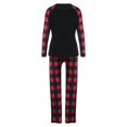 thumbnail image 4 of Wirziis Christmas Pajamas for Family, Christmas Costumes Long Sleeve Classic Plaid Printing Xmas Sleepwear for Matching Family Christmas Pajamas Sets, Merry Christmas, 4 of 5