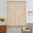 thumbnail image 3 of Khaki Boho Sheer Curtains 54 Inches Long, Middle Century Modern Abstract Art Light Filering Curtains, Breathable Simi Curtain Privacy Drapes for Kitchen Bathroom Lightweight Small Window Treatment, 3 of 9