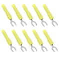 thumbnail image 3 of Fork Spade Wire Connectors, 30Vac-60Vdc Brass Material U Type Wire Connector Maximum.10A  For Tape Recorders For Game Consoles Yellow, 3 of 8