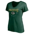 thumbnail image 2 of Women's Green Green Bay Packers Live For It V-Neck T-Shirt, 2 of 3